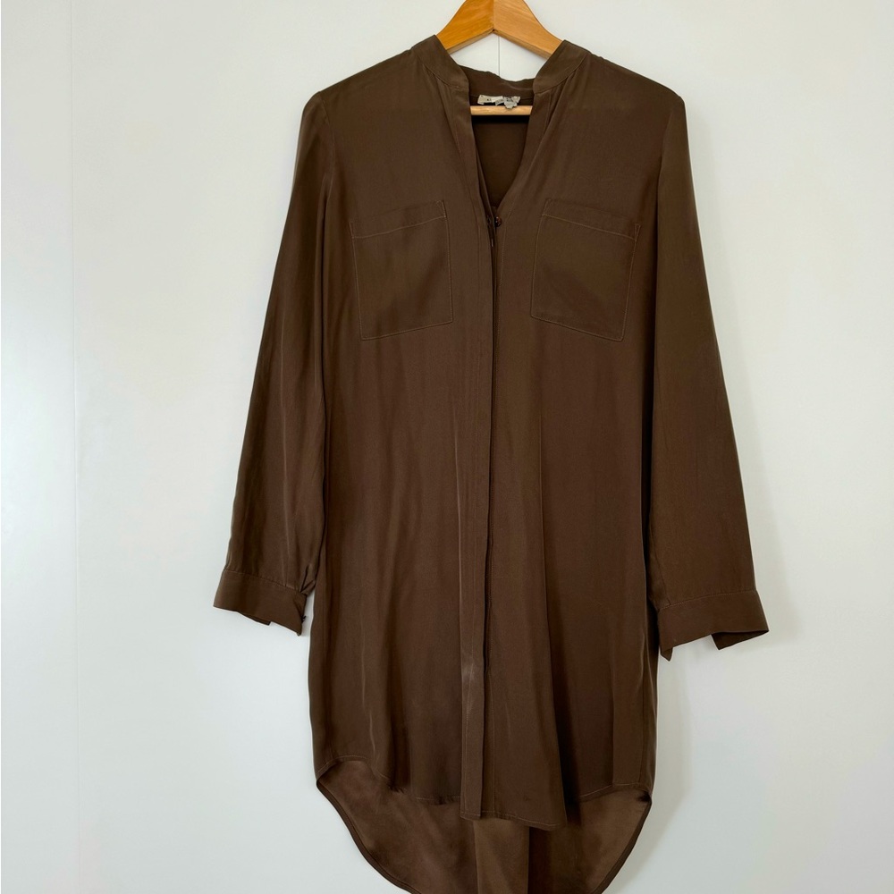 L’agence silk shirt dress XS